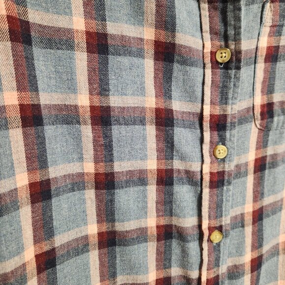 Marine Layer Plaid Button Down Shirt XS - Picture 3 of 6